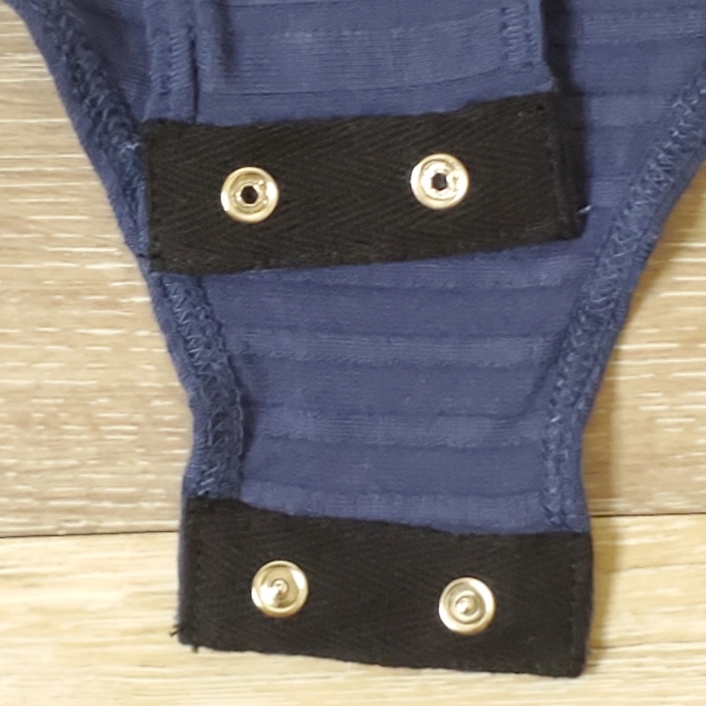 Indigo Ruffle Layer Bodysuit - Picture 4 of 4